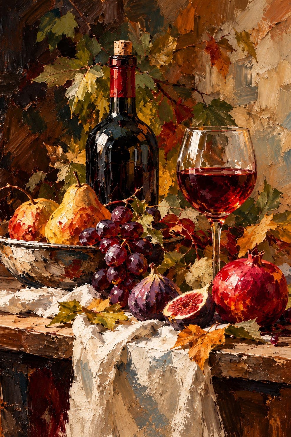 AUTUMN TABLE — Au mur
