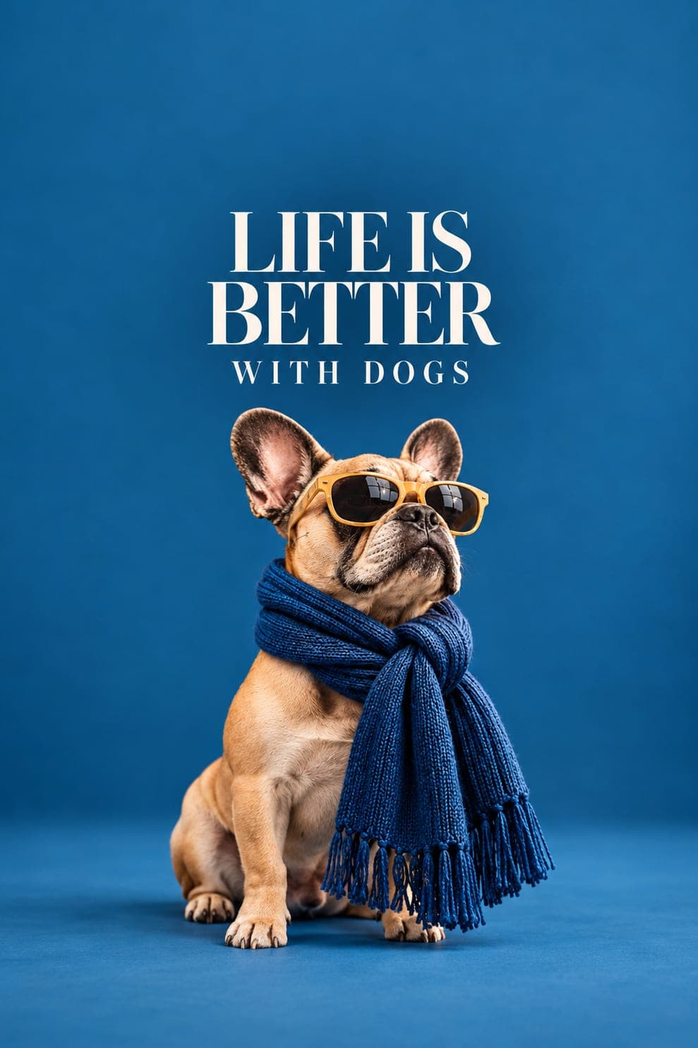 LIFE IS BETTER WITH DOGS — En la pared