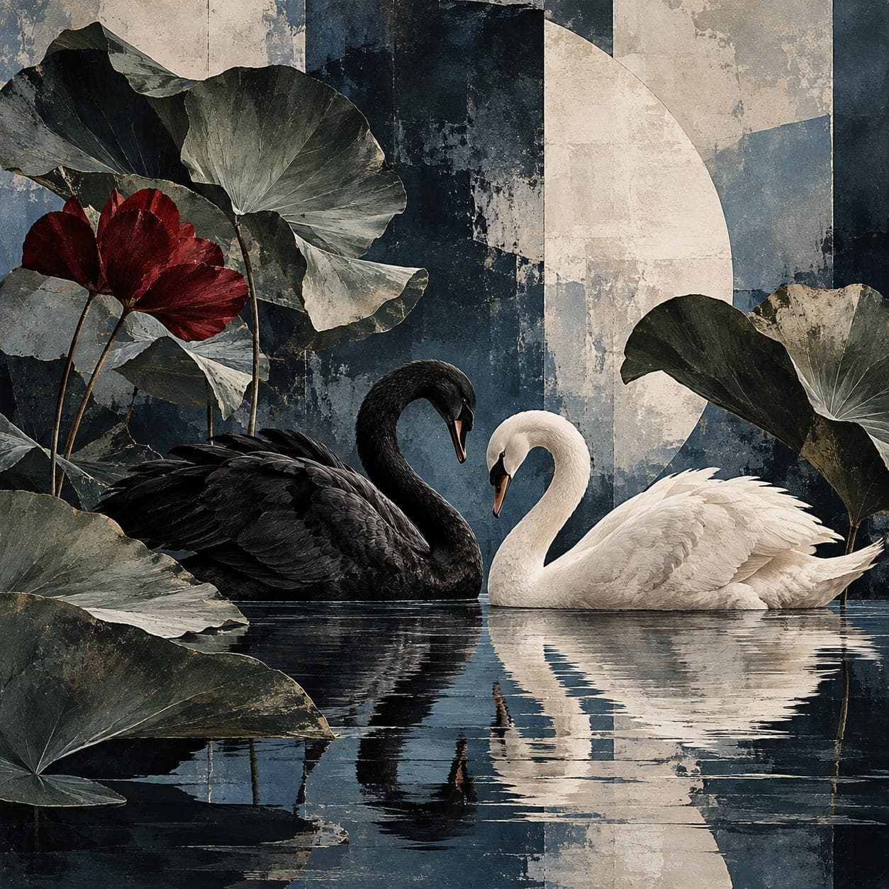 OPPOSITES ATTRACT — On the wall