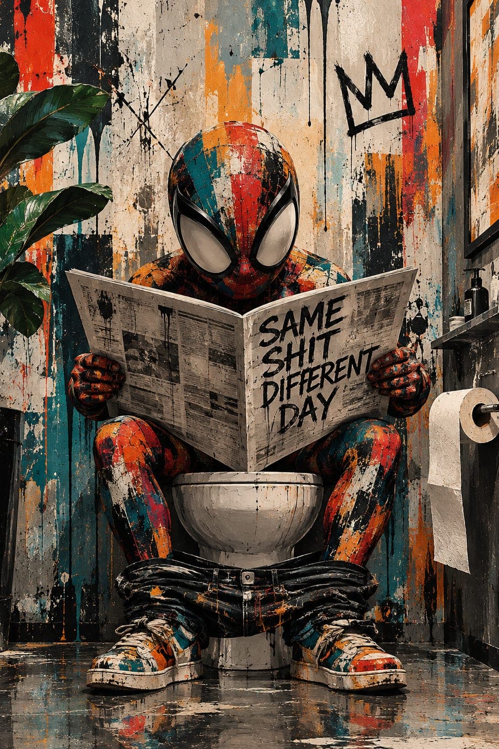 SAME SHIT DIFFERENT DAY — En la pared